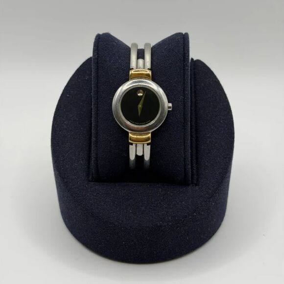 Authentic Vintage Movado Harmony Black Dial Two Tone Women\'s Watch 97.A1.809A main image 8